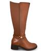 SUSST WOMENS ZIP HIGH LEG BOOT - TAN